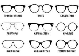 Формы очков